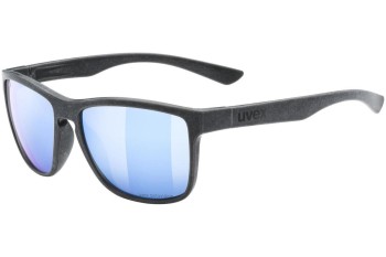 Ochelari de soare uvex lgl ocean 2 P Black Mat S3 Polarized Pătrați Negri