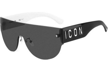 Ochelari de soare Dsquared2 ICON0002/S 80S/IR Lentilă unică | Shield Negri