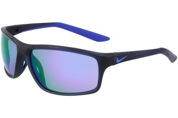 Ochelari de soare Nike Adrenaline 22 DV2155 451 Dreptunghiulari Albaștri