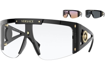 Ochelari de soare Versace Medusa Icon Shield VE4393 GB1/1W Lentilă unică | Shield Negri