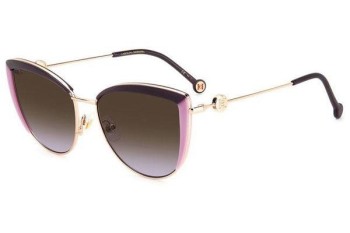 Ochelari de soare Carolina Herrera HER0112/S RY8/QR Cat Eye Violeți