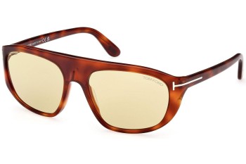 Ochelari de soare Tom Ford FT1002 53E Pilot Havana