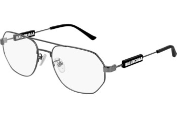 Ochelari Balenciaga BB0117O 001 Pilot Argintii