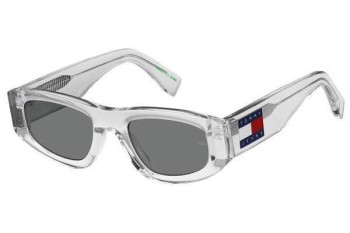 Ochelari de soare Tommy Jeans TJ0087/S 900/IR Dreptunghiulari Cristal