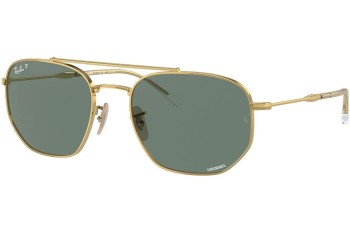 Ochelari de soare Ray-Ban RB3707 001/O9 Polarized Pilot Aurii