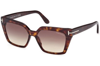 Ochelari de soare Tom Ford FT1030 52F Cat Eye Havana