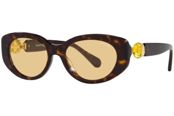 Ochelari de soare Swarovski SK6002 1002/8 Ovali Havana