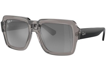 Ochelari de soare Ray-Ban RB4408 672582 Polarized Pătrați Gri