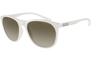 Ochelari de soare Emporio Armani EA4210 53448E Rotunzi Albi