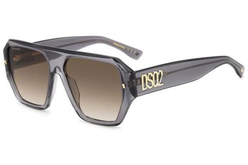 Ochelari de soare Dsquared2 D20128/S KB7/HA Flat Top Gri