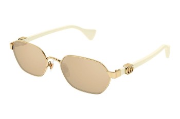 Ochelari de soare Gucci GG1593S 002 Ovali Aurii