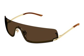 Ochelari de soare Gucci GG1561S 002 Lentilă unică | Shield Aurii