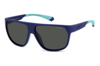 Ochelari de soare Polaroid PLD7053/S FLL/M9 Polarized Flat Top Albaștri