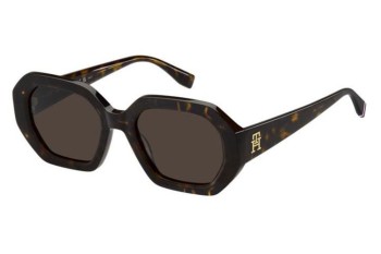 Ochelari de soare Tommy Hilfiger TH2155/S 086/70 Dreptunghiulari Havana