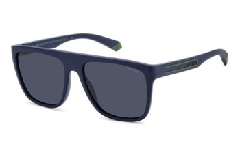 Ochelari de soare Polaroid PLD2162/S FLL/C3 Polarized Flat Top Albaștri