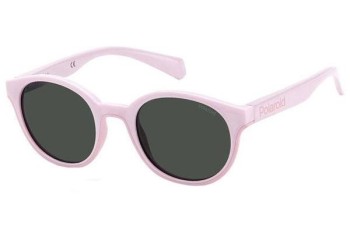 Ochelari de soare Polaroid Junior PLD8040/S 35J/M9 Polarized Rotunzi Roz