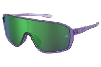 Ochelari de soare Under Armour UAGAMEDAY/G 1JZ/Z9 Lentilă unică | Shield Violeți