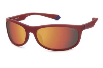 Ochelari de soare Polaroid PLD2154/S 0Z3/OZ Polarized Ovali Roșii