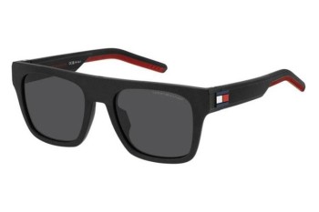 Ochelari de soare Tommy Hilfiger TH1976/S BLX/IR Pătrați Negri