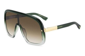 Ochelari de soare Dsquared2 D20119/S 1ED/HA Lentilă unică | Shield Verzi