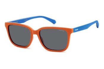 Ochelari de soare Polaroid Junior PLD8063/S L7Q/M9 Polarized Dreptunghiulari Portocalii