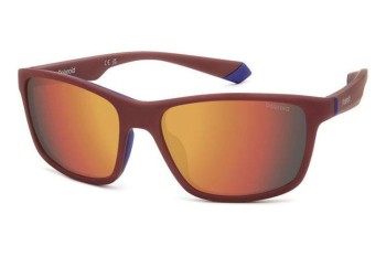 Ochelari de soare Polaroid PLD2153/S 0Z3/OZ Polarized Dreptunghiulari Roșii