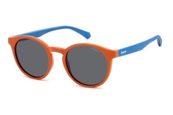 Ochelari de soare Polaroid Junior PLD8061/S L7Q/M9 Polarized Rotunzi Portocalii