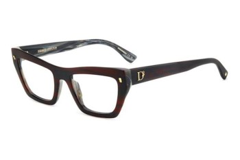 Ochelari Dsquared2 D20153 K4G Dreptunghiulari Roșii