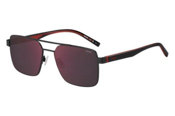 Ochelari de soare HUGO HG1313/S 003/AO Dreptunghiulari Negri