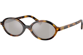 Ochelari de soare Miu Miu MU04ZS VAU07F Ovali Havana