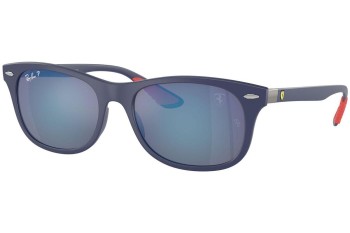 Ochelari de soare Ray-Ban RB4607M F604H0 Polarized Pătrați Albaștri