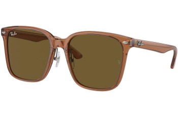 Ochelari de soare Ray-Ban RB2206D 663673 Pătrați Maro