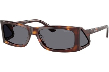 Ochelari de soare Prada PRB03S 15W175 Dreptunghiulari Havana