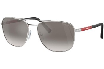 Ochelari de soare Prada Linea Rossa PS54ZS 1BC02M Ovali Argintii