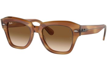 Ochelari de soare Ray-Ban State Street RB2186 140351 Pătrați Maro