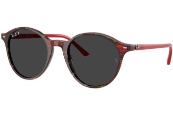 Ochelari de soare Ray-Ban RB2230 141948 Polarized Rotunzi Roșii