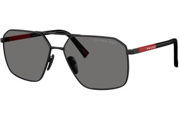 Ochelari de soare Prada Linea Rossa PSA50S 1BO02G Polarized Dreptunghiulari Negri