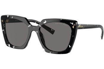 Ochelari de soare Prada PR23ZS 15S5Z1 Polarized Pătrați Negri