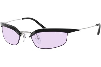 Ochelari de soare Prada PRB50S TZM40J Browline Argintii