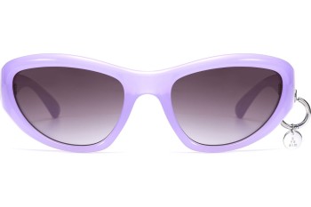 Ochelari de soare OiO by eyerim Meteor Lilac Grey Lentilă unică | Shield Violeți