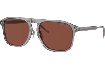 Ochelari de soare Giorgio Armani AR8212F 6070C5 Flat Top Gri