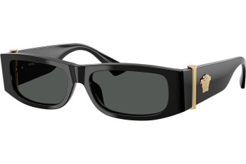 Ochelari de soare Versace VE4476U GB1/87 Dreptunghiulari Negri