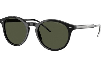 Ochelari de soare Giorgio Armani AR8211 587531 Rotunzi Negri