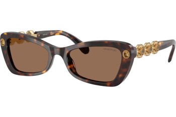 Ochelari de soare Swarovski SK6033 100273 Cat Eye Havana