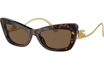 Ochelari de soare Dolce & Gabbana DG4467B 502/73 Cat Eye Havana