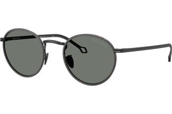 Ochelari de soare Giorgio Armani AR6163J 300111 Rotunzi Negri