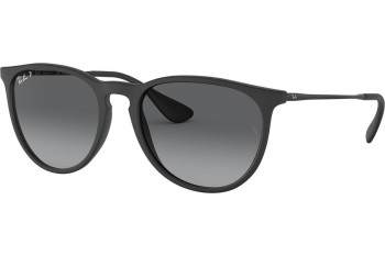 Ochelari de soare Ray-Ban Erika RB4171F 622/T3 Polarized Rotunzi Negri