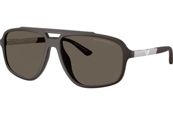 Ochelari de soare Emporio Armani EA4236U 6186/3 Pătrați Maro