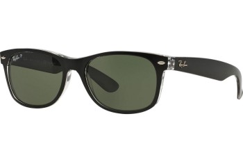 Ochelari de soare Ray-Ban New Wayfarer RB2132 605258 Polarized Pătrați Negri