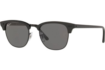 Ochelari de soare Ray-Ban Clubmaster RB3016 130548 Polarized Browline Negri